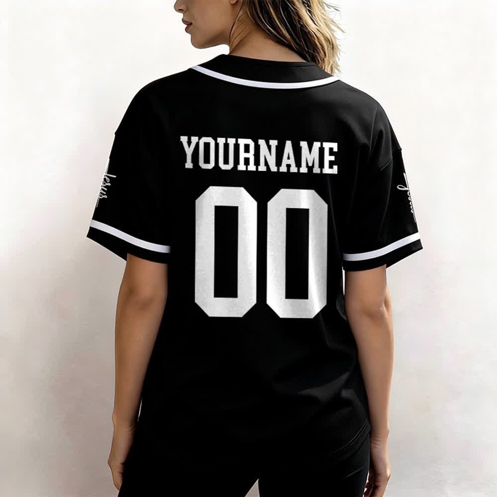 Christianartworkshop Bold Team Jesus Custom Name Number Unisex Custom Baseball Jersey - image 20