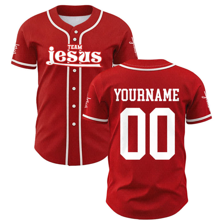 Christianartworkshop Bold Team Jesus Custom Name Number Unisex Custom Baseball Jersey - image 23