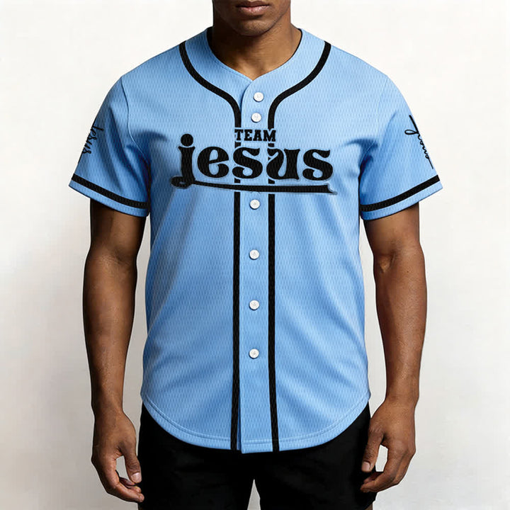 Christianartworkshop Bold Team Jesus Custom Name Number Unisex Custom Baseball Jersey - image 40