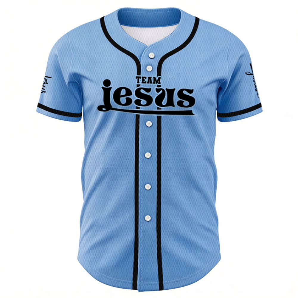 Christianartworkshop Bold Team Jesus Custom Name Number Unisex Custom Baseball Jersey - image 38