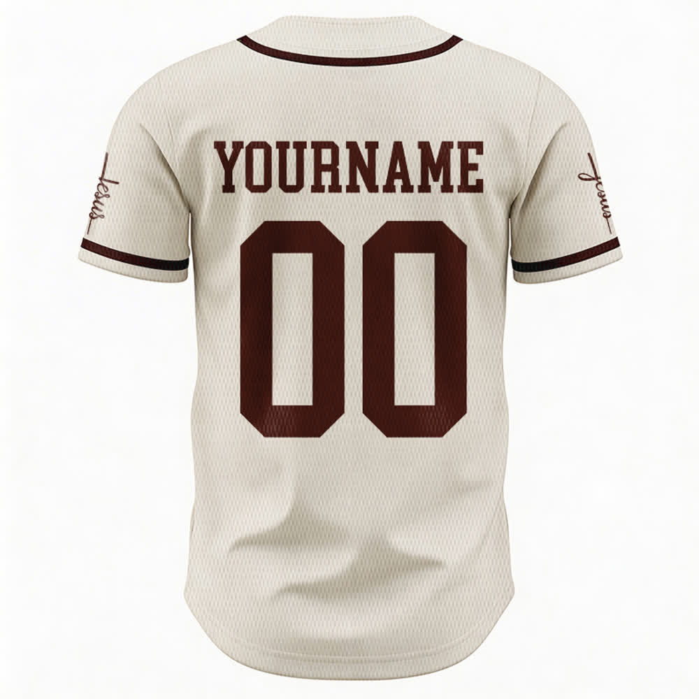 Christianartworkshop Bold Team Jesus Custom Name Number Unisex Custom Baseball Jersey - image 53