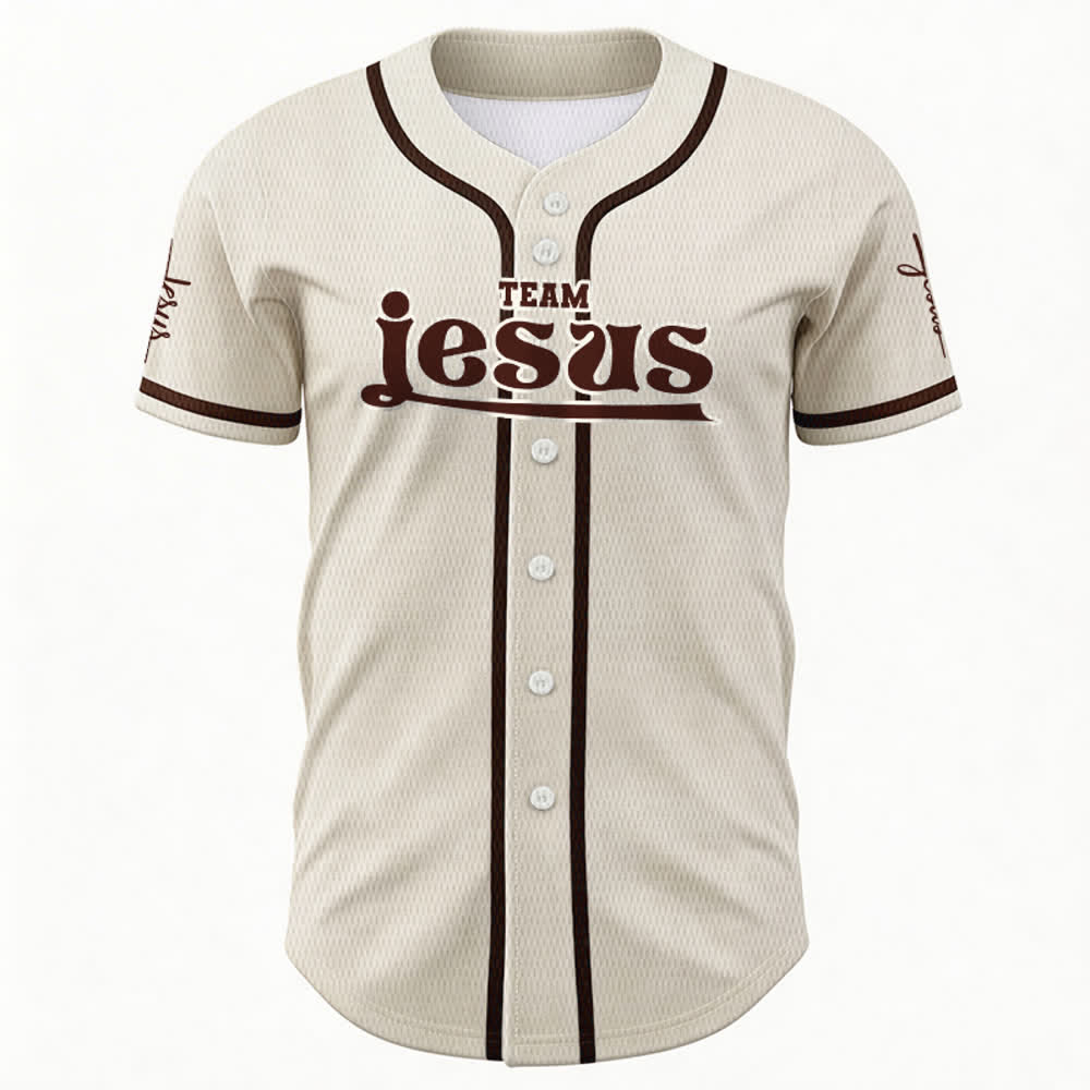 Christianartworkshop Bold Team Jesus Custom Name Number Unisex Custom Baseball Jersey - image 52