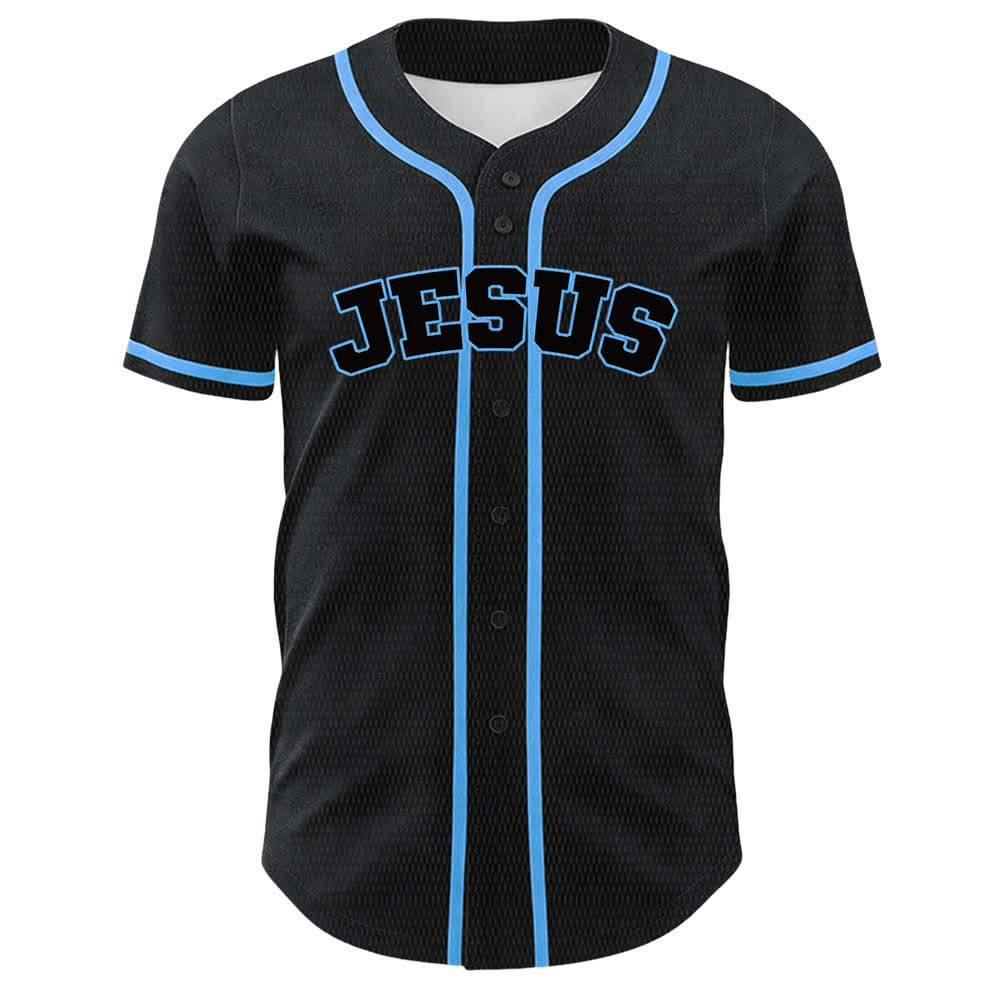 Christianartworkshop Team Jesus Number 7 Was Is Is To Come Unisex Baseball Jersey - image 2
