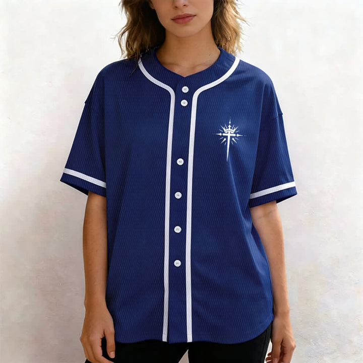 Christianartworkshop Jesus Is King Angel Wings Cross Faith Statement Custom Baseball Jersey - image 11