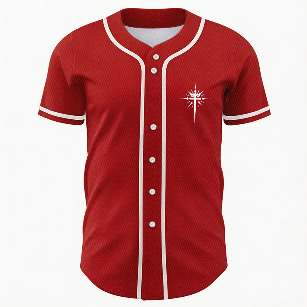 Christianartworkshop Jesus Is King Angel Wings Cross Faith Statement Custom Baseball Jersey - image 30