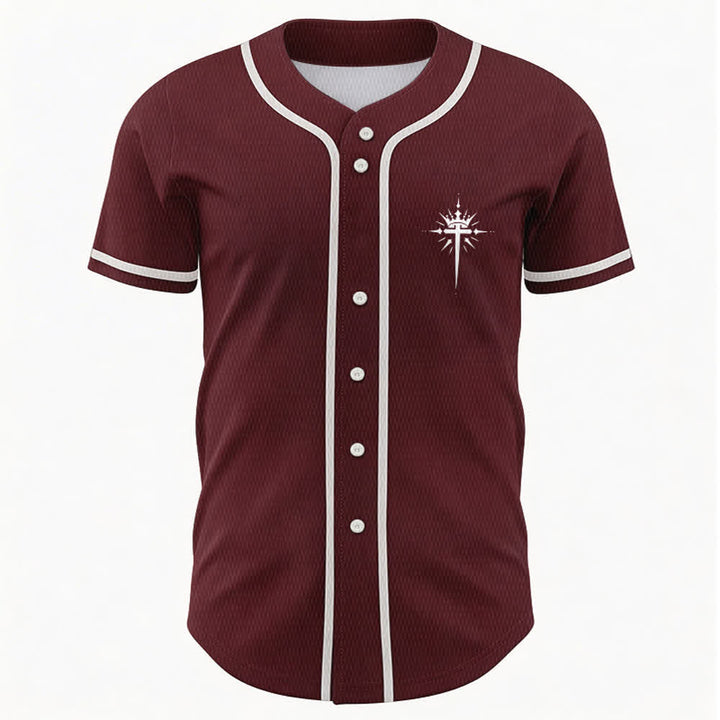 Christianartworkshop Jesus Is King Angel Wings Cross Faith Statement Custom Baseball Jersey - image 37