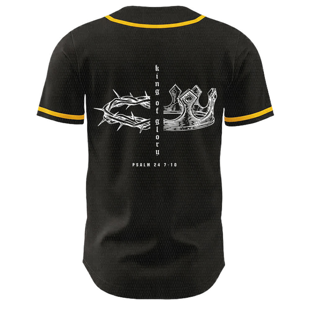 Christianartworkshop Yahweh 24 King Of Glory Psalm 24 Unisex Baseball Jersey - image 5