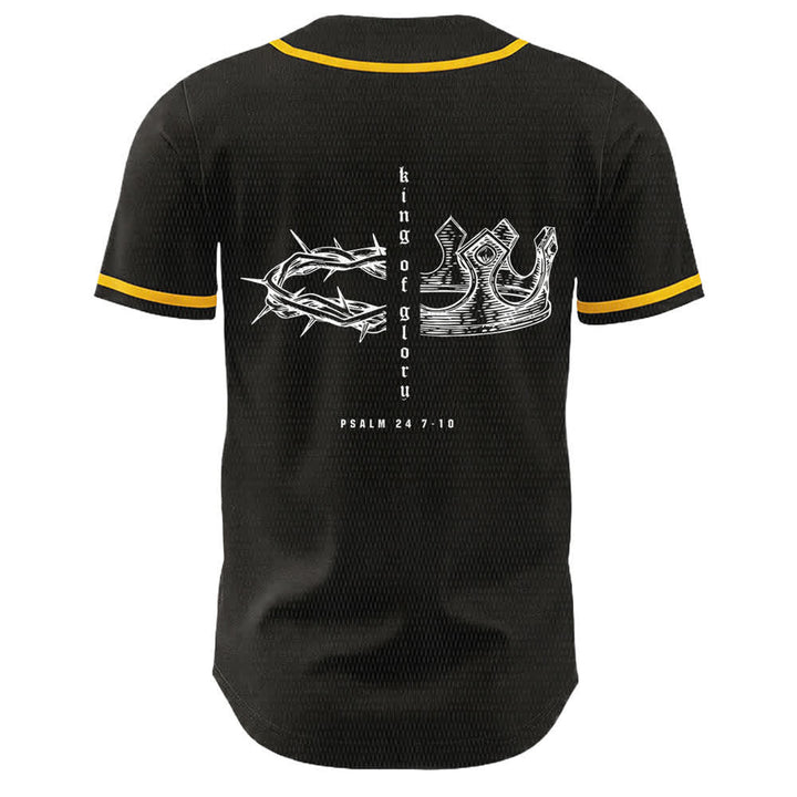 Christianartworkshop Yahweh 24 King Of Glory Psalm 24 Unisex Baseball Jersey - image 5