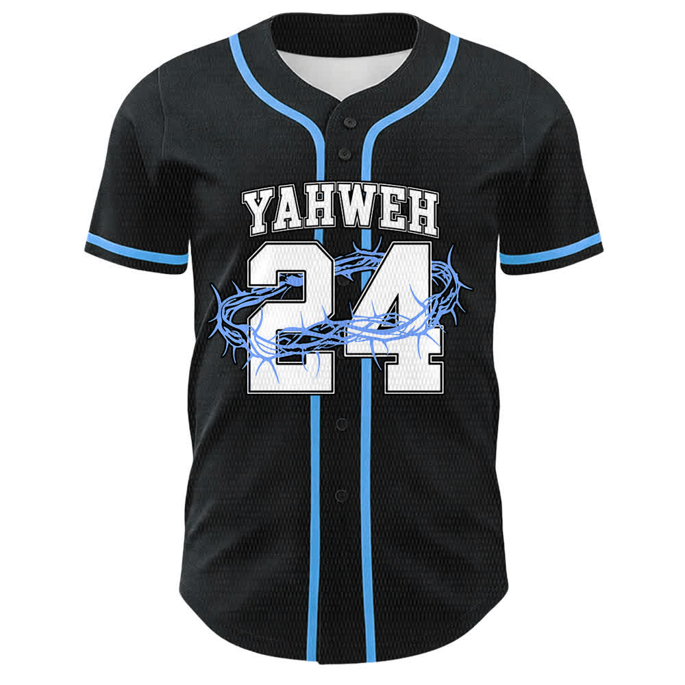 Christianartworkshop Yahweh 24 King Of Glory Psalm 24 Unisex Baseball Jersey - image 1