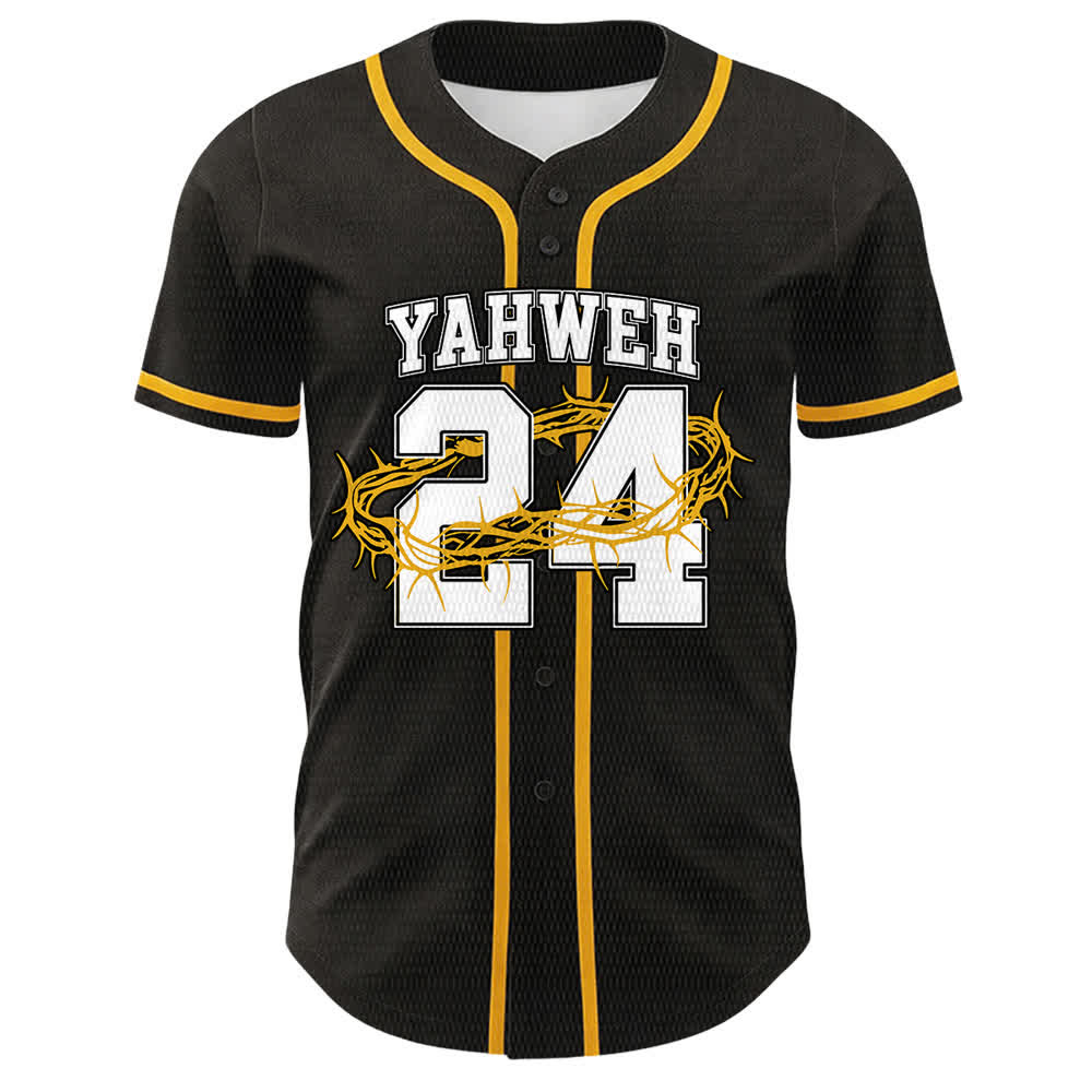 Christianartworkshop Yahweh 24 King Of Glory Psalm 24 Unisex Baseball Jersey - image 4