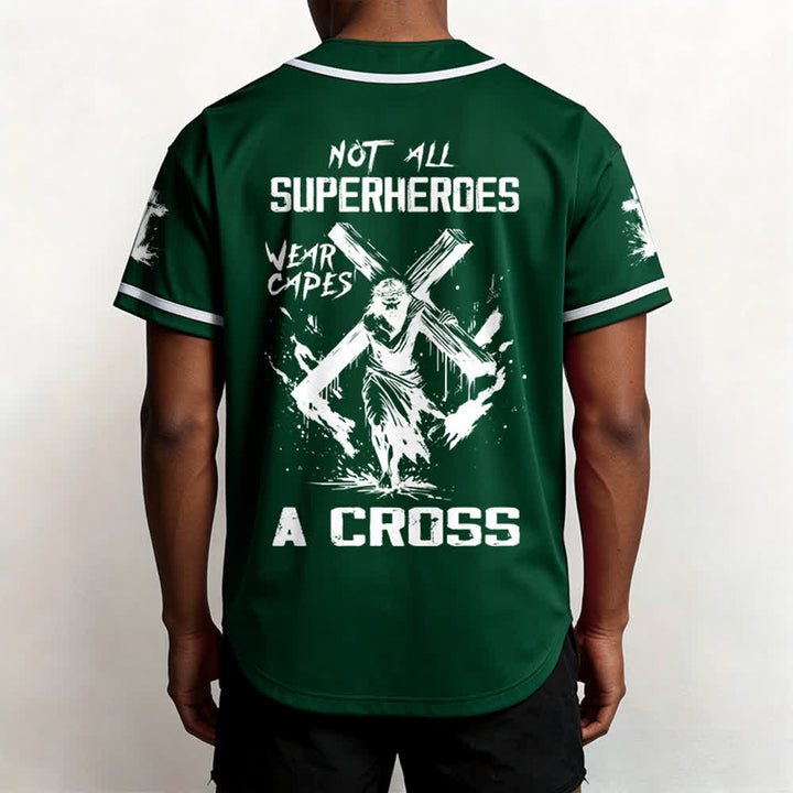 Christianartworkshop Not All Superheroes Wear Capes A Cross Unisex Baseball Jersey - image 45