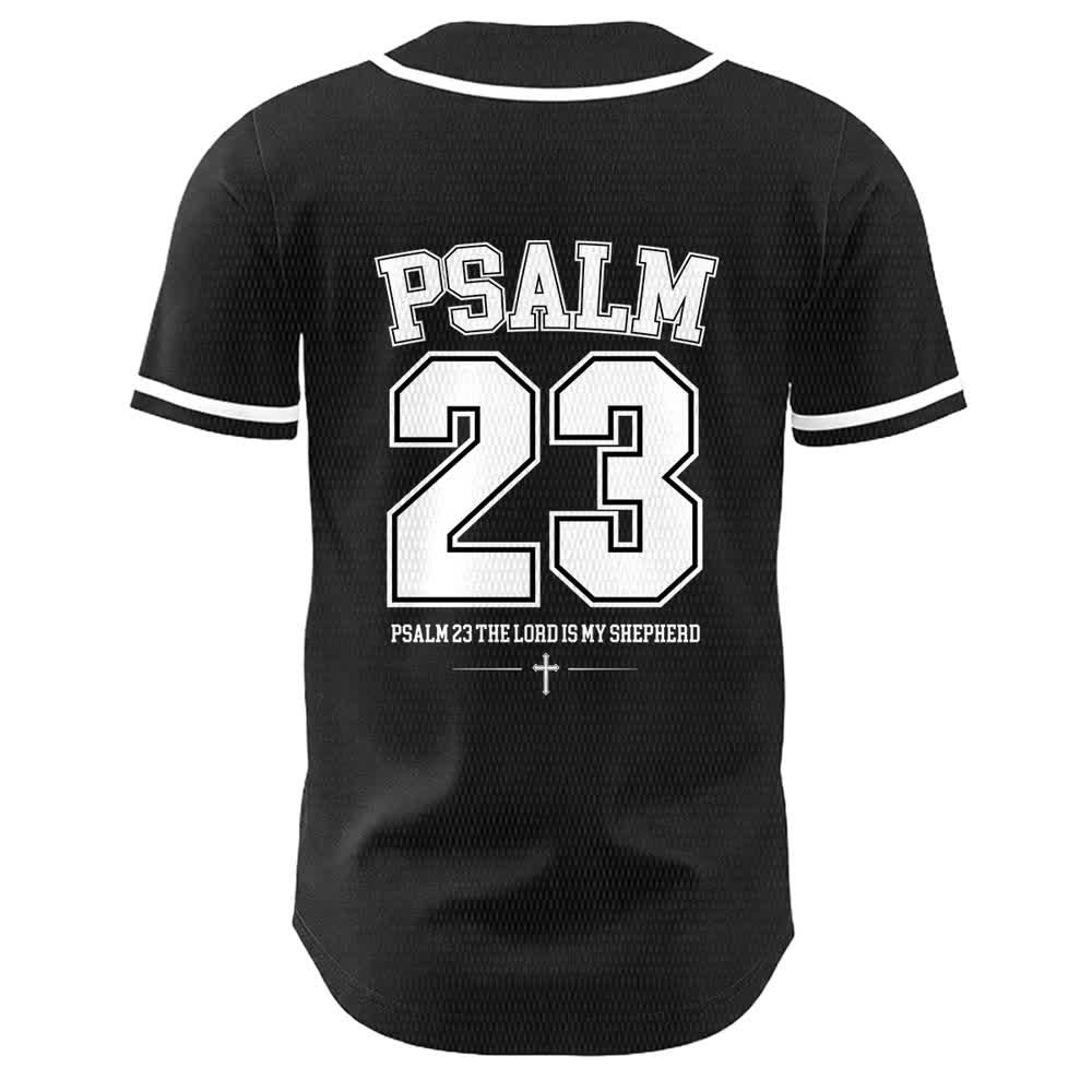 Christianartworkshop Jesus Psalm 23 The Lord Is My Shepherd Unisex Baseball Jersey - image 7