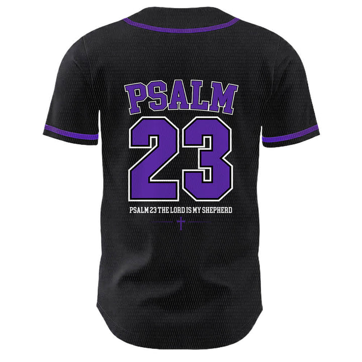 Christianartworkshop Jesus Psalm 23 The Lord Is My Shepherd Unisex Baseball Jersey - image 22