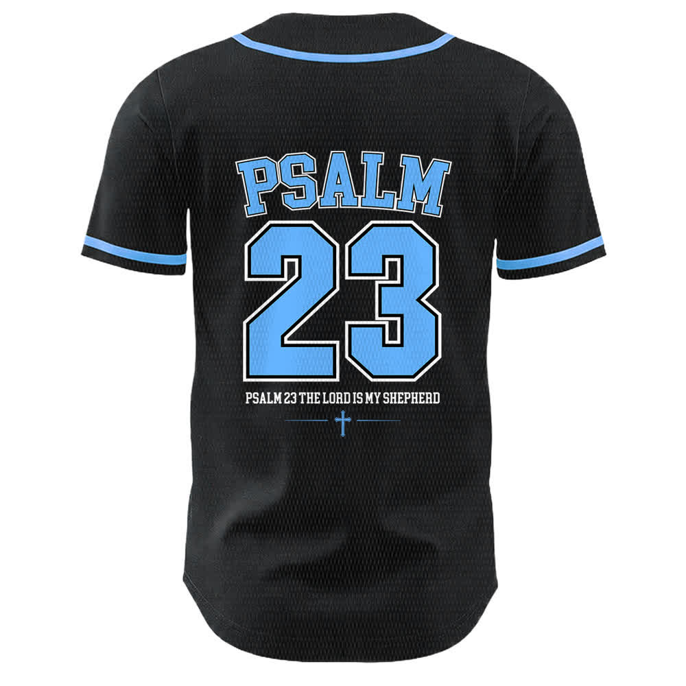 Christianartworkshop Jesus Psalm 23 The Lord Is My Shepherd Unisex Baseball Jersey - image 4