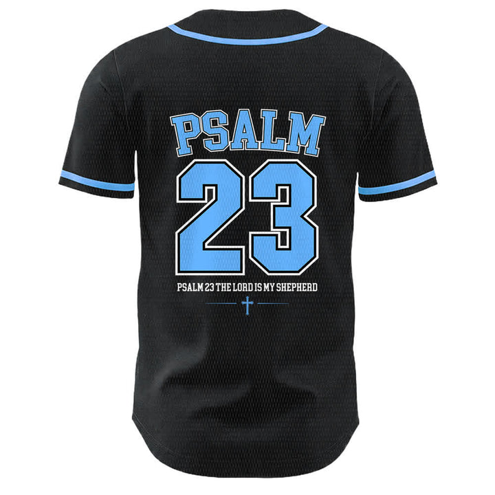 Christianartworkshop Jesus Psalm 23 The Lord Is My Shepherd Unisex Baseball Jersey - image 4