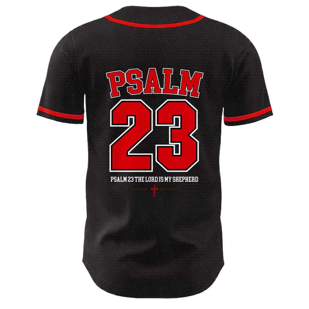 Christianartworkshop Jesus Psalm 23 The Lord Is My Shepherd Unisex Baseball Jersey - image 13