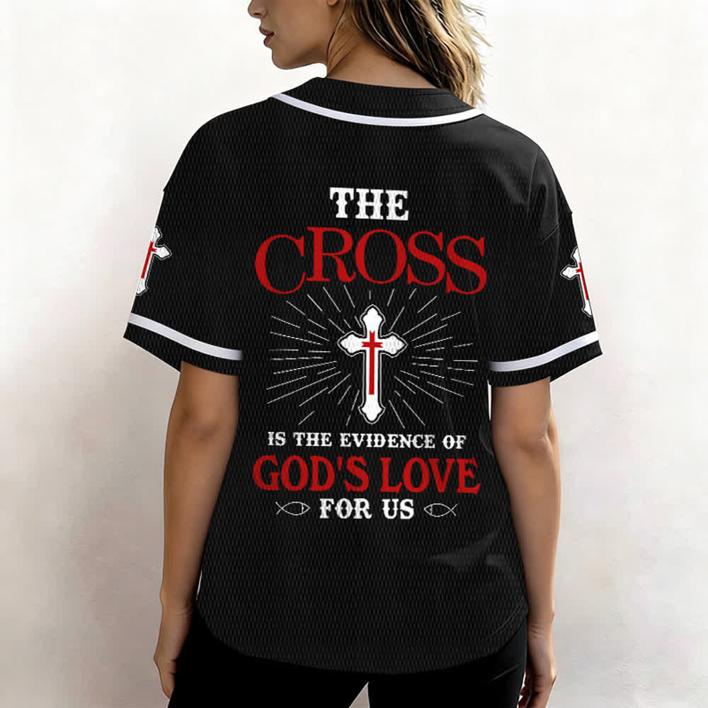 Christianartworkshop The Cross Is The Evidence Of God's Love Unisex Baseball Jersey - image 19