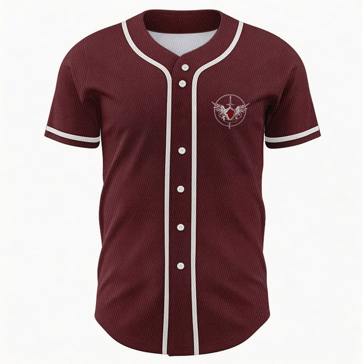 Christianartworkshop St.Michael Archangel Defend Us Unisex Baseball Jersey - image 23