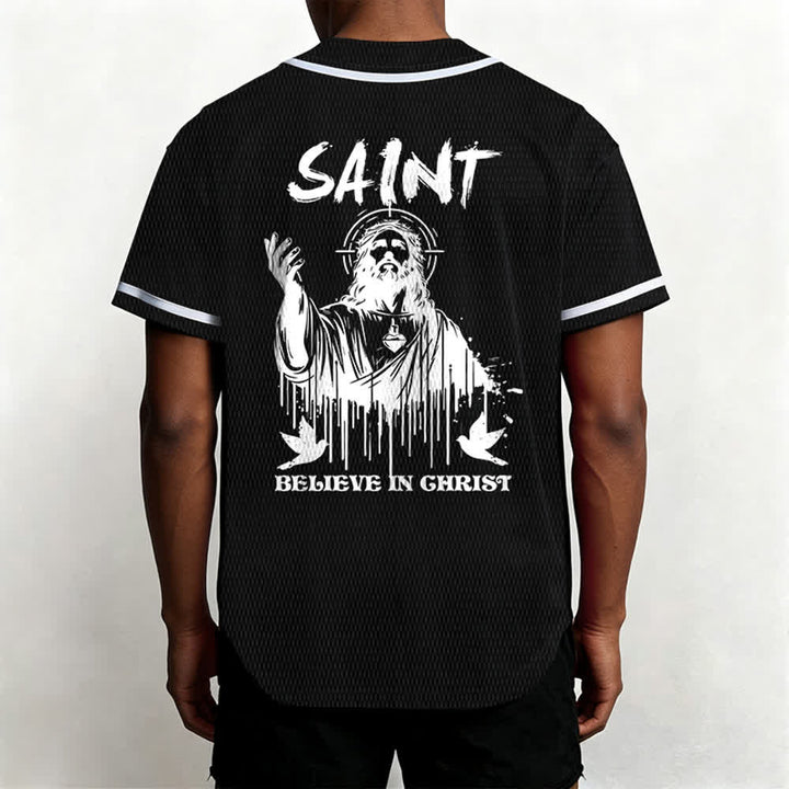 Christianartworkshop Saint Believe In Christ Unisex Baseball Jersey - image 12
