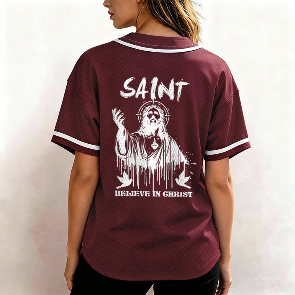 Christianartworkshop Saint Believe In Christ Unisex Baseball Jersey - image 26