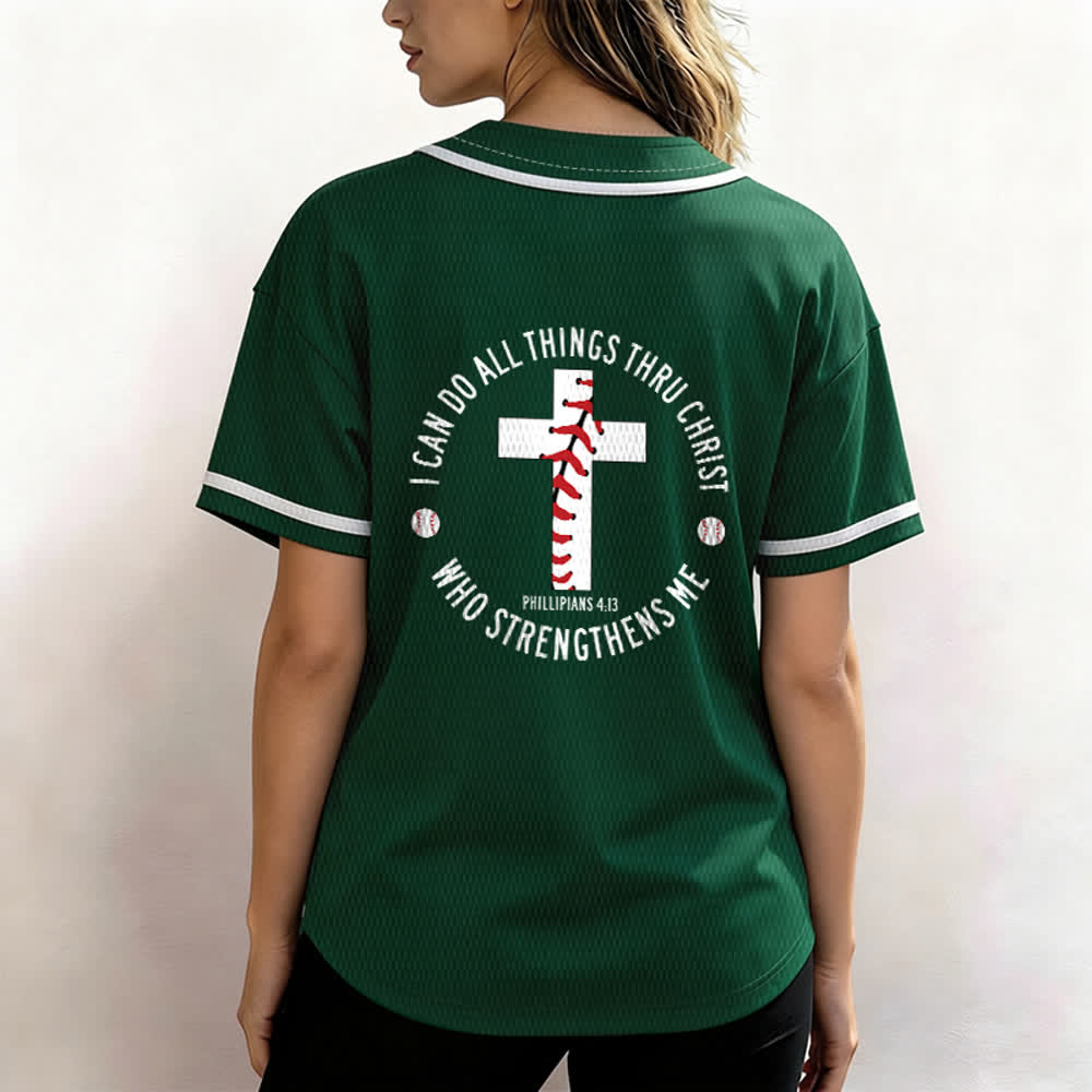Christianartworkshop Philippians 4:13 I Can Do All Things Unisex Baseball Jersey - image 52