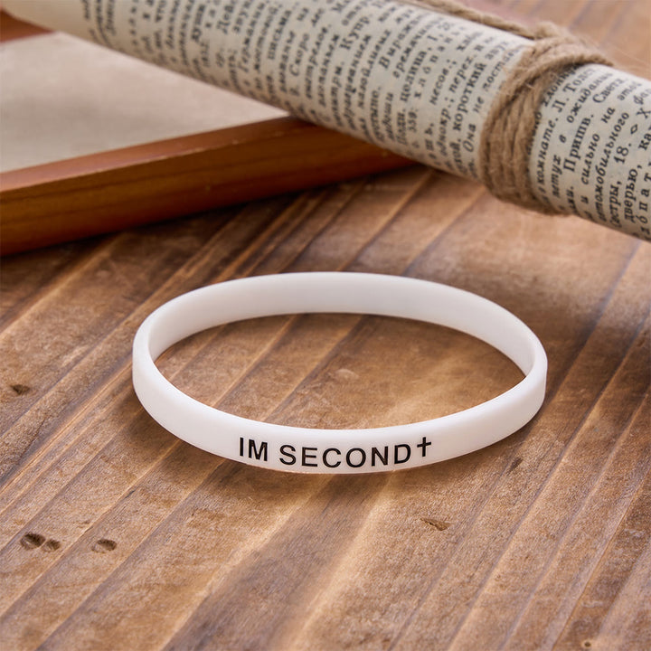 Christianartworkshop Cross Silicone Wristband With Inspirational Script: Emblem of Humble Sacred Surrender - image 6