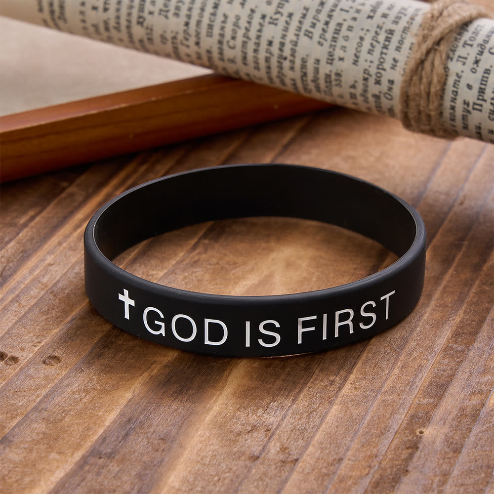 Christianartworkshop Cross Silicone Wristband With Inspirational Script: Emblem of Humble Sacred Surrender - image 16