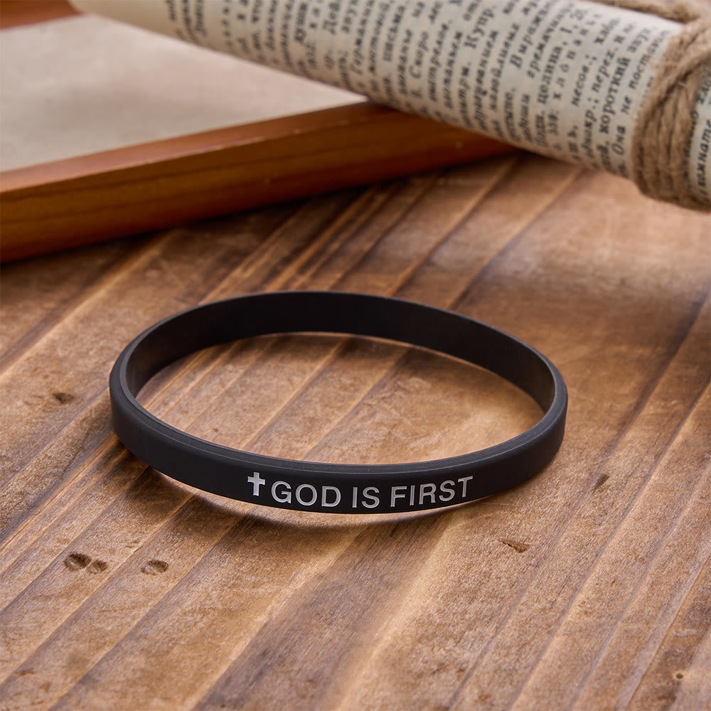 Christianartworkshop Cross Silicone Wristband With Inspirational Script: Emblem of Humble Sacred Surrender - image 17