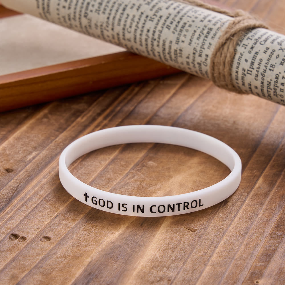Christianartworkshop Cross Silicone Wristband With Inspirational Script: Emblem of Humble Sacred Surrender - image 7