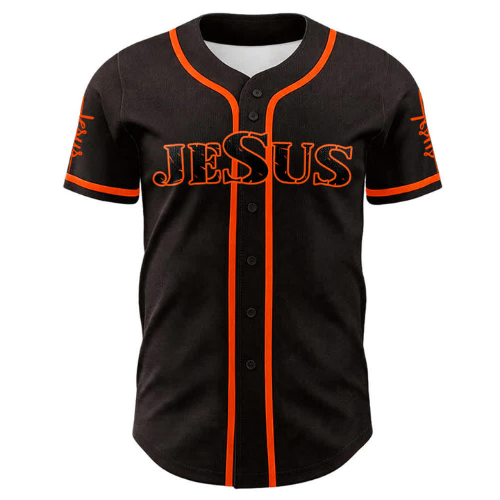 Christianartworkshop Jesus Cross Nail and Crown of Thorns Baseball Jersey - image 11