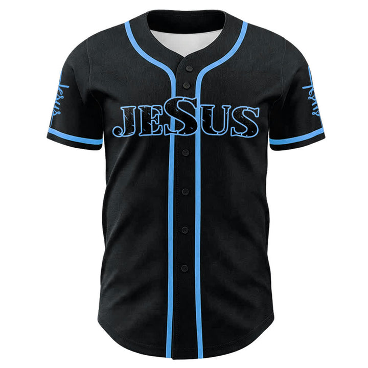 Christianartworkshop Jesus Cross Nail and Crown of Thorns Baseball Jersey - image 17