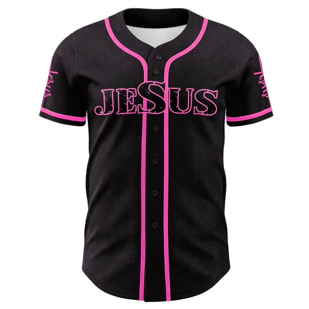 Christianartworkshop Jesus Cross Nail and Crown of Thorns Baseball Jersey - image 20