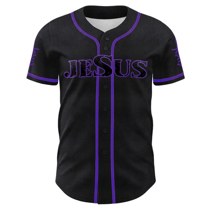 Christianartworkshop Jesus Cross Nail and Crown of Thorns Baseball Jersey - image 26