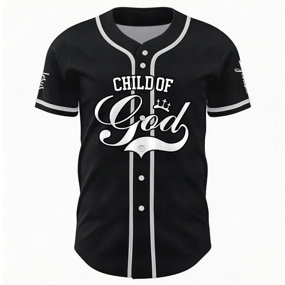 Christianartworkshop Child Of God Personalized Name Number Unisex Custom Baseball Jersey - image 10