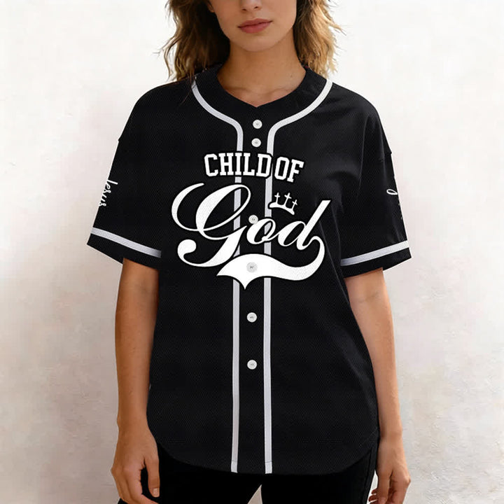 Christianartworkshop Child Of God Personalized Name Number Unisex Custom Baseball Jersey - image 14