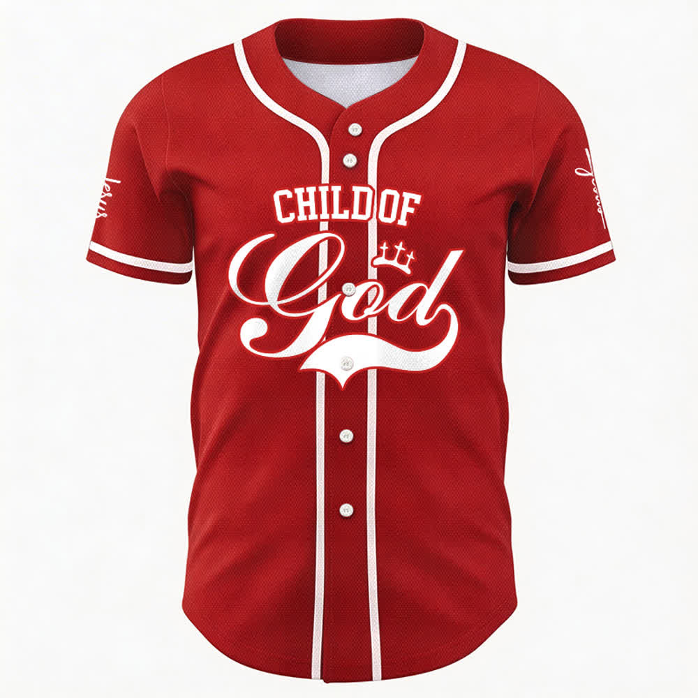 Christianartworkshop Child Of God Personalized Name Number Unisex Custom Baseball Jersey - image 18