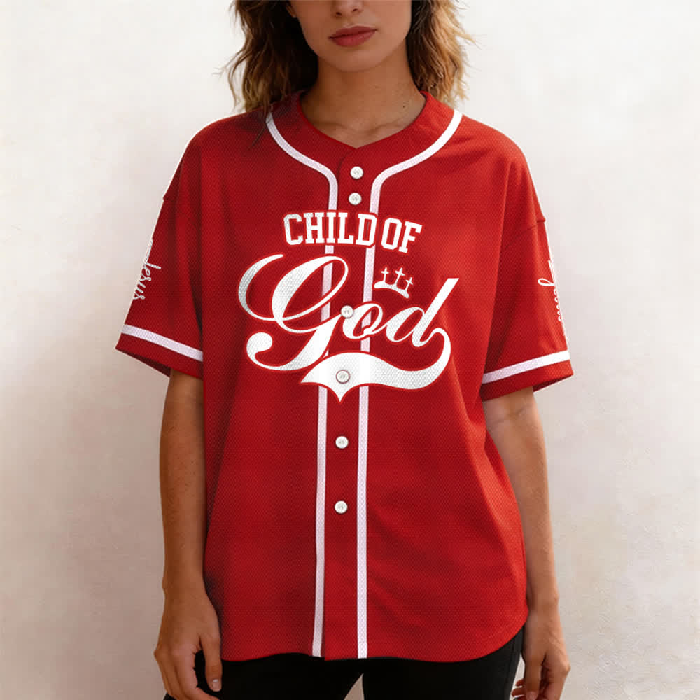 Christianartworkshop Child Of God Personalized Name Number Unisex Custom Baseball Jersey - image 20