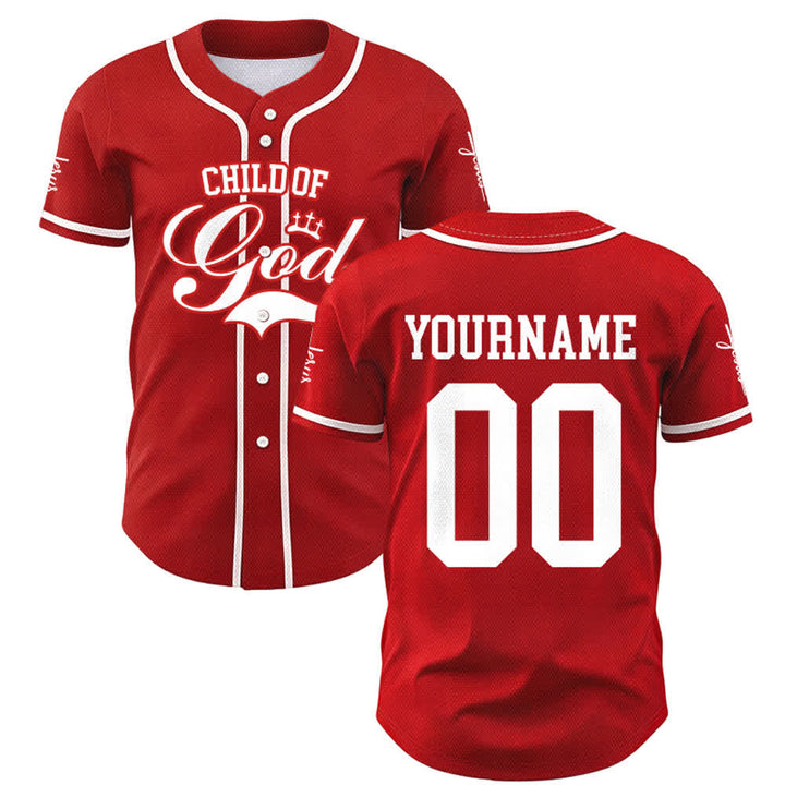 Christianartworkshop Child Of God Personalized Name Number Unisex Custom Baseball Jersey - image 17