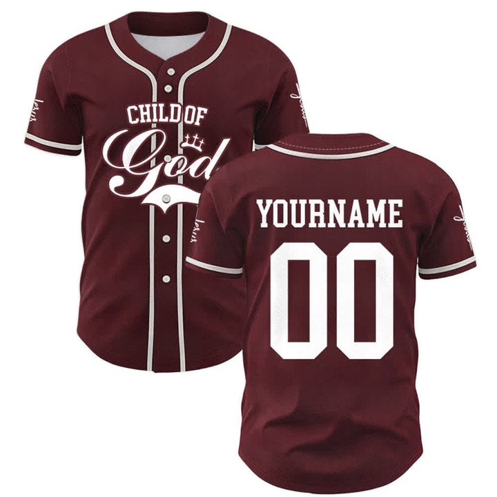 Christianartworkshop Child Of God Personalized Name Number Unisex Custom Baseball Jersey - image 25