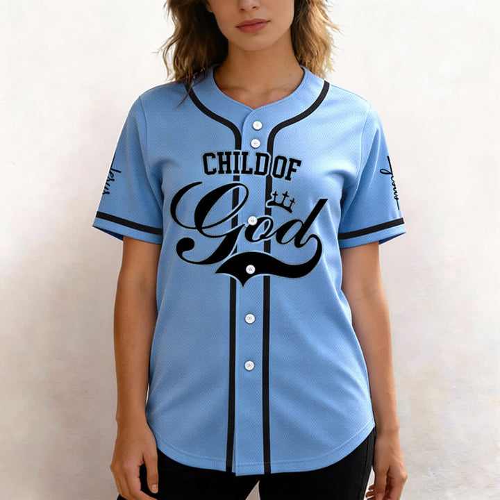 Christianartworkshop Child Of God Personalized Name Number Unisex Custom Baseball Jersey - image 38