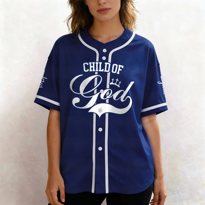 Christianartworkshop Child Of God Personalized Name Number Unisex Custom Baseball Jersey - image 44