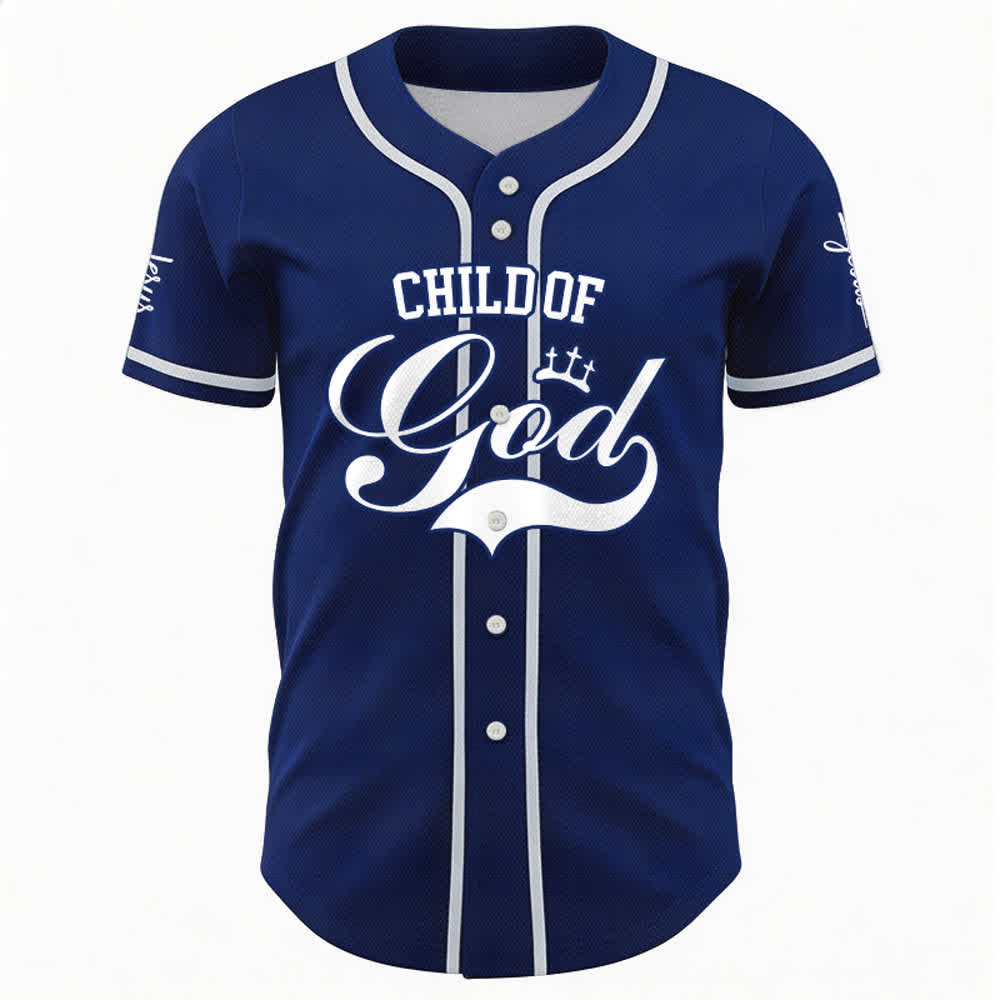 Christianartworkshop Child Of God Personalized Name Number Unisex Custom Baseball Jersey - image 42