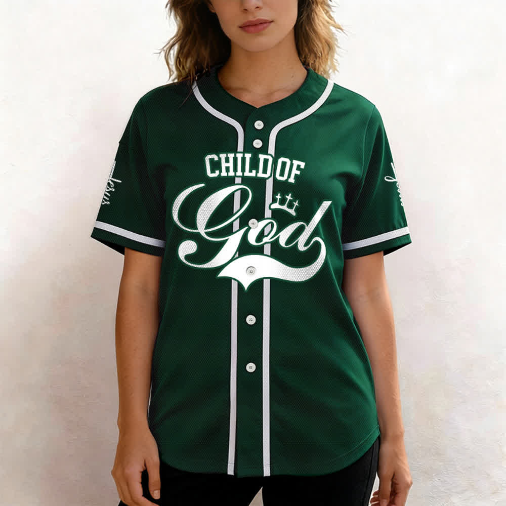 Christianartworkshop Child Of God Personalized Name Number Unisex Custom Baseball Jersey - image 54