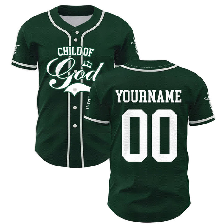 Christianartworkshop Child Of God Personalized Name Number Unisex Custom Baseball Jersey - image 49