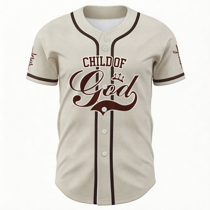Christianartworkshop Child Of God Personalized Name Number Unisex Custom Baseball Jersey - image 58