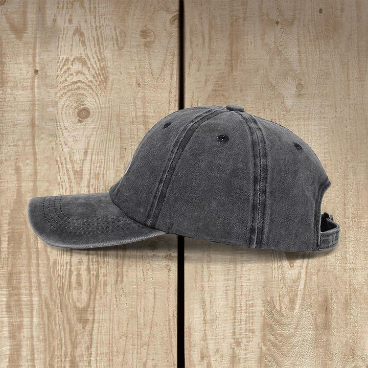 Christianartworkshop Distressed American Flag Cross Embroidered Classic Casual Hat - image 1
