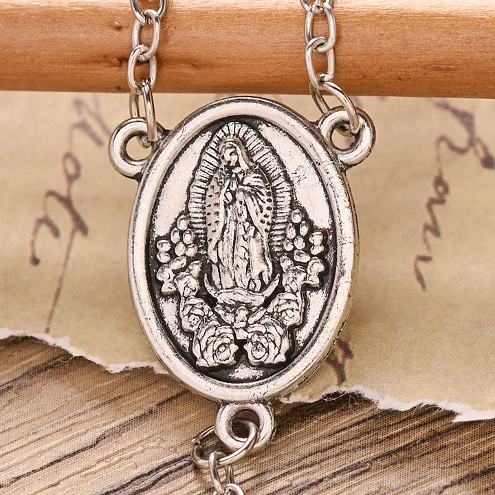 Christianartworkshop Pearl Bead Guadalupe Rosary with Engraved Storage Case: Token of Tender Heavenly Comfort - image 6