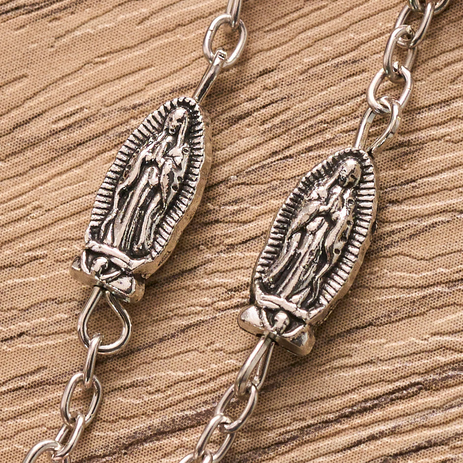 Christianartworkshop Multicolor Bead Guadalupe Rosary with Engraved Storage Case: Token of Tender Heavenly Comfort - image 7
