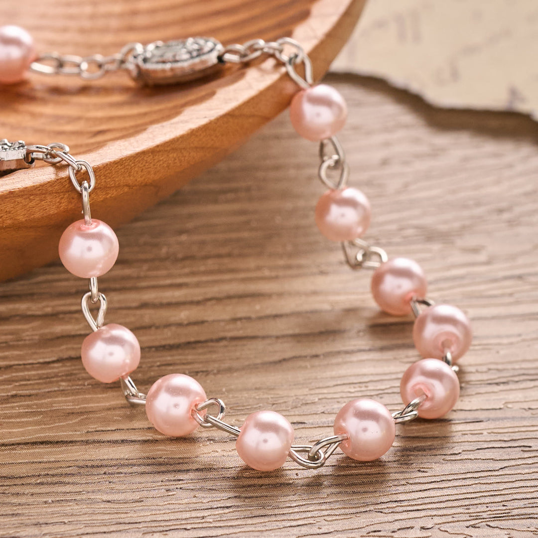Christianartworkshop Pearl Bead Guadalupe Rosary with Engraved Storage Case: Token of Tender Heavenly Comfort - image 23