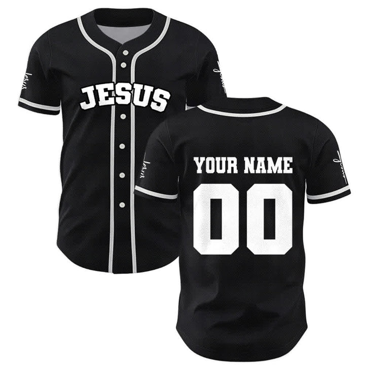 Christianartworkshop Classic Jesus Personalized Sportswear Unisex Custom Baseball Jersey - image 1